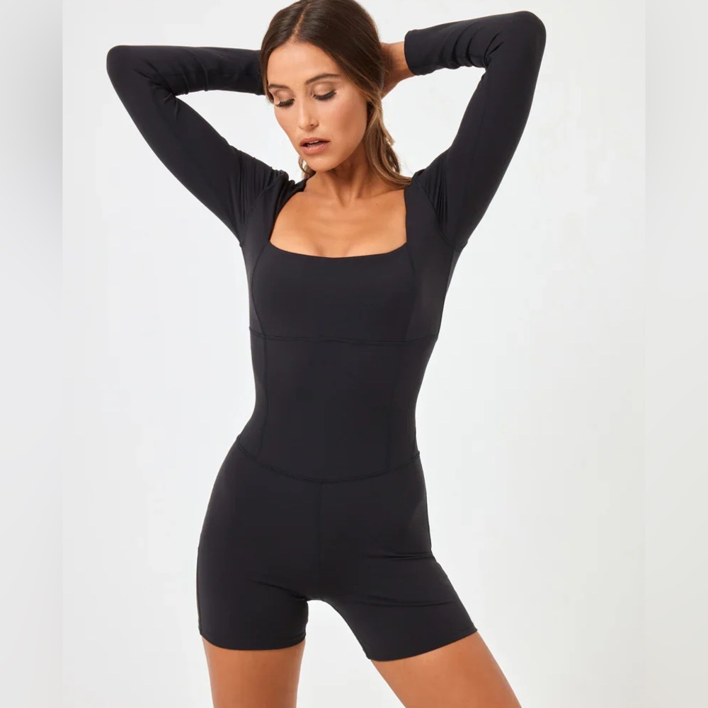 NWT L'Space Allister Romper Black Size Medium